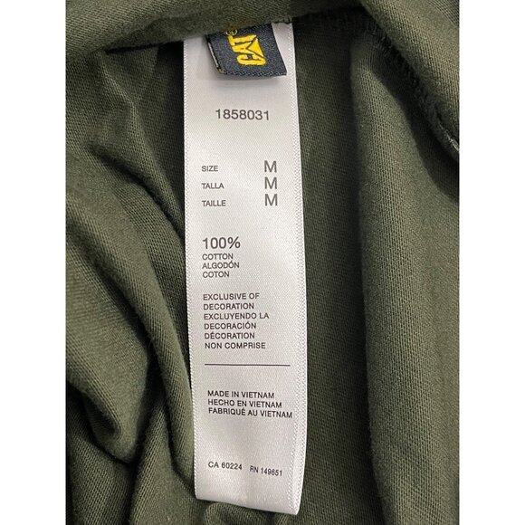 Caterpillar NWT Mens Green Short Sleeve Crew Neck Pocket T-Shirt, M, New - Picture 9 of 12